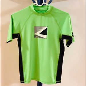 Green & black Laguna Boy’s shortsleeved Rashguard